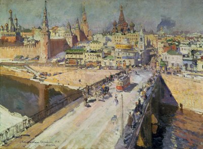 モスクワ川橋、1914 作： Konstantin Alekseevich Korovin